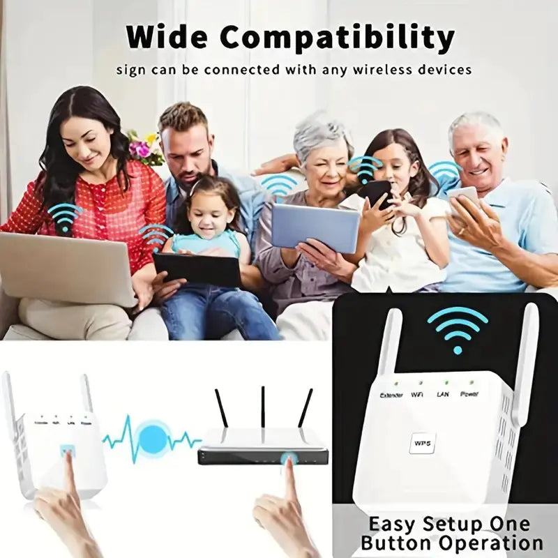 Wireless WiFi Signal Booster and Repeater for Home
